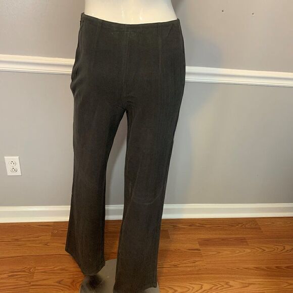 ‎Claridge + King Silk Twill charcoal gray pants - S - Picture 3 of 7